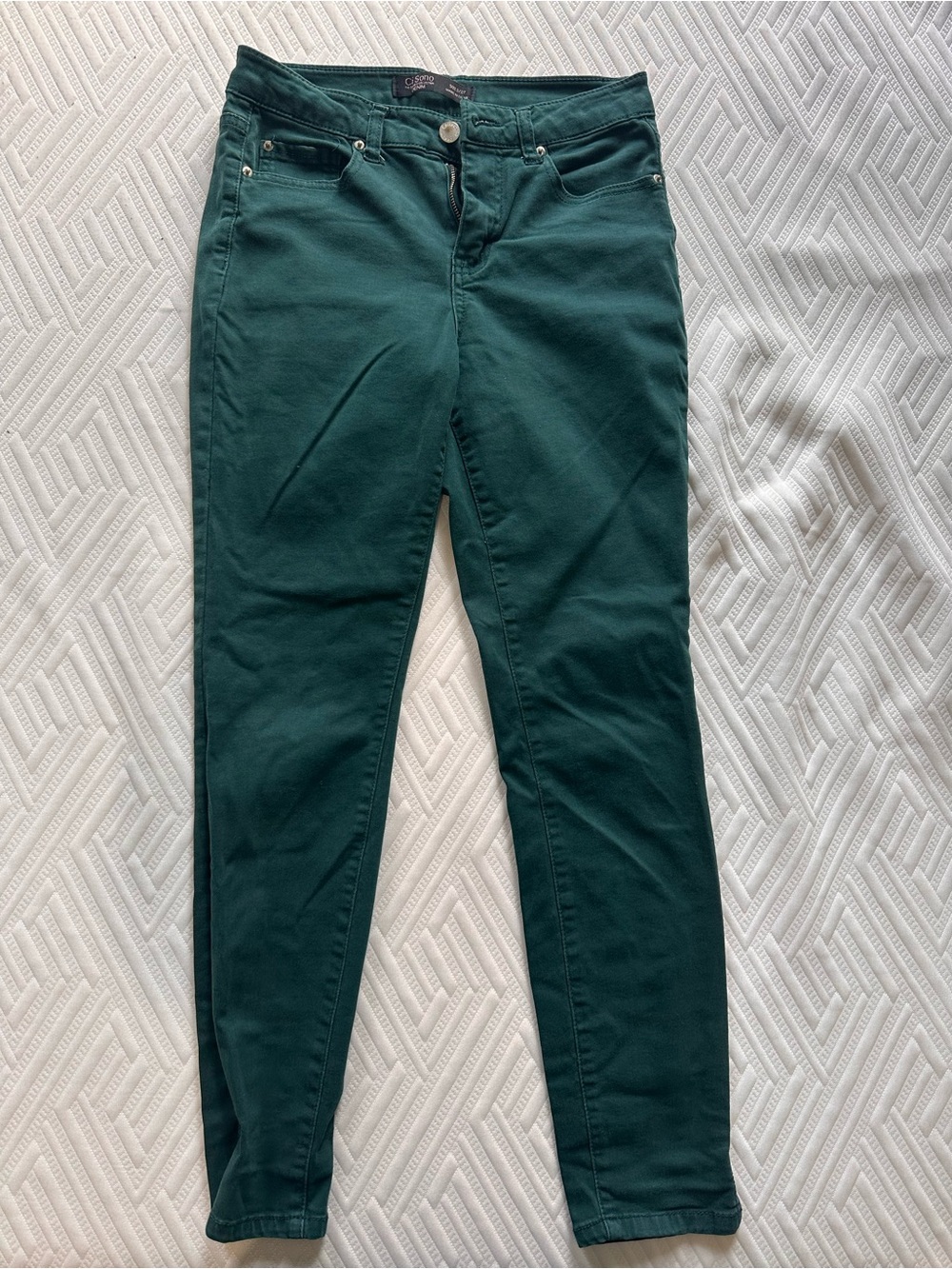 Ci Sono Deep Teal Skinny Jeans